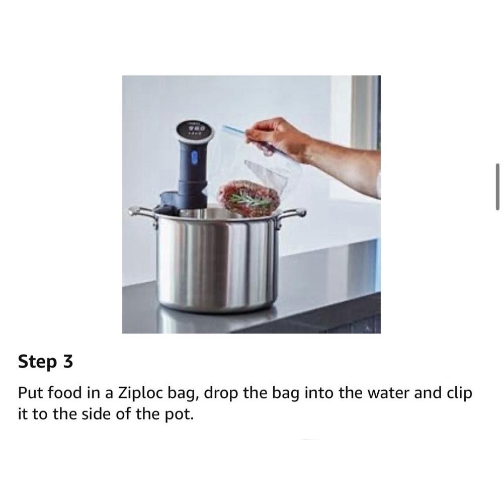NEW Anova A 2.2 Precision Cooker Black Stainless Steel 800W Bluetooth Sous Vide - Picture 11 of 16